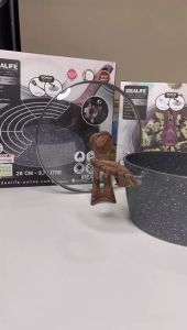 Panci Casserole Idealife - Panci Dengan Tutup Kaca Ukuran 20 dan 24 cm