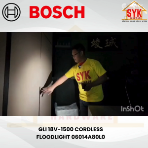 SYK Bosch Cordless Floodlight GLI 18V-1500 Solo Battery Floodlight Outdoor Emergency Light Lampu Kerja 06014A80L0