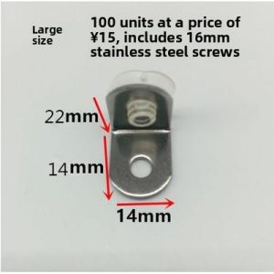 FEIZHUXIANSEN | Strengthened Steel Glass Clamp for Shelf Support