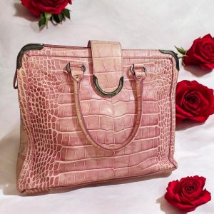 Preloved Aigner Germany Pink BagGenuine Leather Bag