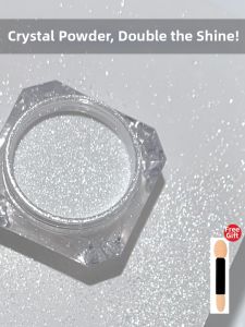 Kasi | Aurora White High-Shine Mirror Nail Powder