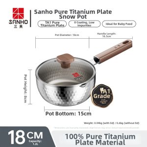 Sanho | Pure Titanium Snowpot Baby Infant Feeding Small Pot