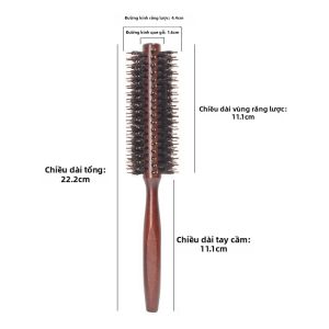 Lược Uốn & Đánh Phồng Tóc Bằng Lông Lợn