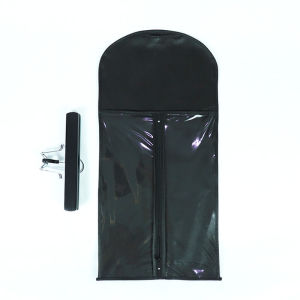 Wig Storage Bag with Hanger Protable Wig Holder Organizer Black Dust Proof Protective Hair Hanger