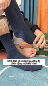 Hộp 5 đôi tất giày tây GOMTAT cao cấp chất liệu sợi cotton mềm mại hút ẩm khử mùi êm chân - HOT-1803-CB5