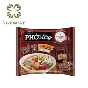 [SET 10 GÓI] - MASAN - Chinsu Phở Story GÓI 131g (CÓ THỊT THẬT) Phở Thìn bờ hồ ăn liền Phở bò truyền thống nước trong