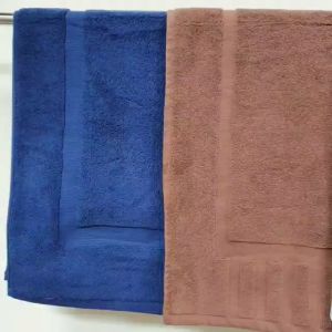 Stepshop Cotton Ant-slip Bath Mat Floor Towel - Absorbent Cotton Hotel Spa Shower/Bathtub Mats size 20"x30" inches 400gm