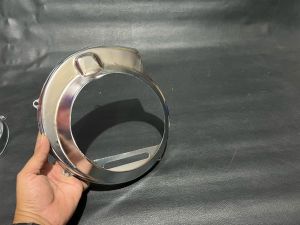 Tutup cover kipas magnet vespa super sprint px excel chrome detail original bagus murah grosir eceran