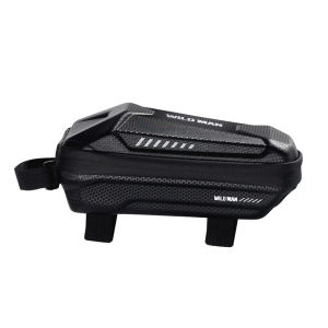 WILD MAN Bicycle MTB Bike Front Frame Storage Bag Waterproof Hard Shell Bag