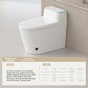 JOMOW | Light Intelligent Automatic Cover Lifting Unrestricted Water Pressure Toilet