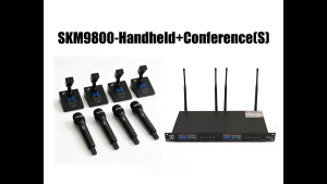 Sennheiser SKM9800 Professional Wireless Microphone UHF True Diverstiy 8-Channel Handheld Short Gooseneck Conference Mics for Business Meeting
