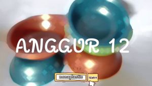 Waskom anggur 12 elegant  paket 1 s/d 500 pcs serbaguna berkualitas diameter 22 cm