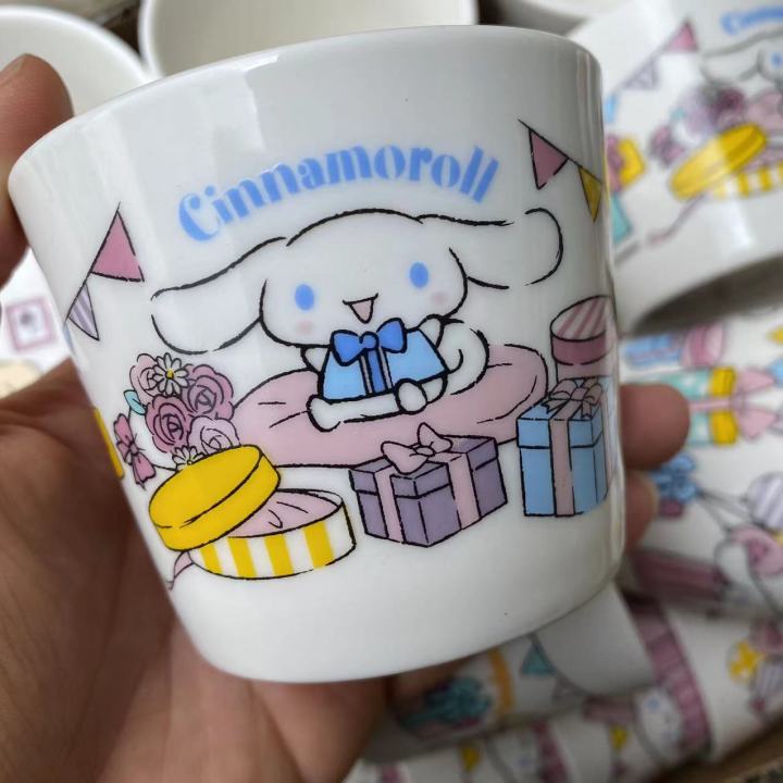 Sanrio Ceramic Small Cup Pompompurin Pom Pom Purin Cinnamoroll Big Ear ...