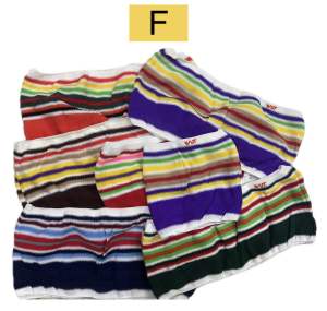 แพค6ตัว/12ตัว กางเกงในชายผ้าทอ ลายริ้ว สีสดใส เนื้อผ้าคอตตอน ไม่แพ้ต่อผิว