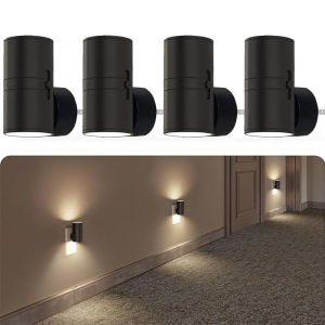 Night Light Wall Plug-in Dusk To Dawn Sensor Soft White Light Adjustable Brightness Suitable for Corridors and Stairs