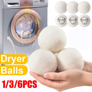 YESPERY 1/3/6PCS Reusable Drying Wool Ball 3/4/5CM Anti-Entanglement Household Drying Clothes Washer Dryer Laundry Drying Ball