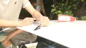 Car Modified Antenna Shark Fin Roof Fin Decorative Antenna Modified Perforation-free Car External Accessories