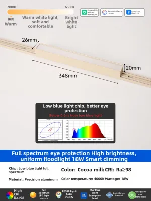 FELAR | Smart Ultra-thin Magnetic Track Light Living Room Illumination Glare-free Eye-protecting
