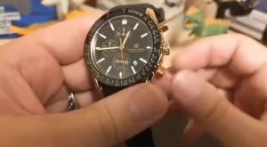 PAGRNE Design Fashion Mens Automatic Quartz Watch Top of the Line Sapphire Multi Functional Timing Waterproof 30M Leisure