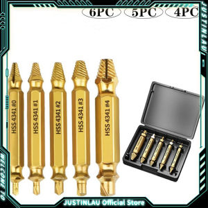 Damaged Screw Extractor Set HSS Drill Bit Stripped Broken Remover Small Easily Quickly Take Out Kit Easy Demolition Power Tools