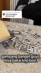 【3pcs】Klip Besi Wallpanel Buckle Bracket Clip / Wallpanel Clip / Wood Pannel WPC Braket Wall Panel WPC Clips