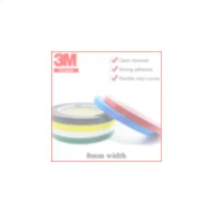 8mm 3M 471 Premium Performance Strong Vinyl Tape Length 33M Bundle Set for Decoration YELLOW BLACK BLUE WHITE RED GREEN