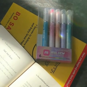 A1 Gel Silky Highlighter (Multicolor) - No-Bleed & Smooth Glide (Sold Per Piece / Set of 6)