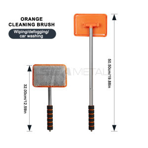 SEAMETAL Car Windshield Defogging Clean Brush Scalable Long Handle Front Window Glass Cleaning Wiper Brushes Dust Removal Tool