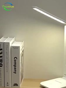 LED Rechargeable Table Lamp 3 Modes Student Study Dormitory Reading Light Adjustable Touch Switch Folding Desk Lamp Night Light