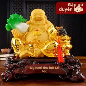 JUSHANYUAN | Wealth Attracting Laughing Buddha Statue Home Decor