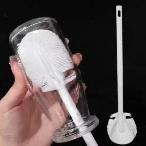 Cọ Rửa Cốc Chai Đầu Silicone Mềm 31cm – Cọ Rửa Bình Nước Cốc Thủy Tinh Bình Sữa – Dễ Làm Sạch Không Xước Kháng Khuẩn GoodsGood