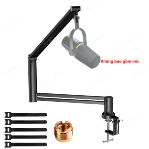 Cần Thu Âm Micro Dạng Boom Thấp Với Giá Đỡ Nâng Cao Và Quản Lý Dây Cáp Chân Đế Kim Loại Có Thể Điều Chỉnh Dành Cho Phòng Thu Âm Tương Thích Với K688 A6V