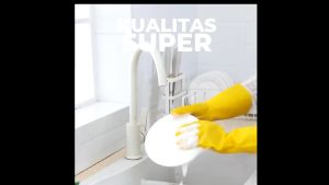 Sarung Tangan Karet Latex Kuning L Panjang 31cm