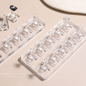 5/10Pcs Non-Magnetic False Nail Tips Display Stand Transparent Acrylic Nails Art Showing Shelf Manicure Practice DIY Salon Tools