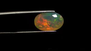 3.19 Ct Mesmerizing Oval (13 x 8 mm) 3D Mix Chaff pattern Solid Facetted Opal.