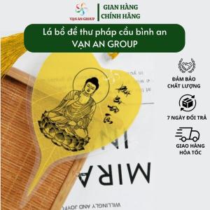 Lá bồ đề thư pháp Vạn An Home  lá bồ đề phong thủy cầu bình an may mắn tài lộc dùng để ốp điện thoại ví tiền túi xách
