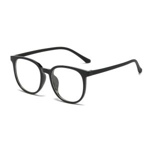 JN IMPRESSION Photochromic Anti-blue Light Korean Style Light Plain Glasses Frame Womens Large Frame Ready-made Nearsighted Glasses