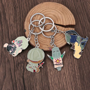 Game Dark Souls Keychain Sun Knight Shield Ornstein Artorias Sword Smough Hammer Key Chain Pendant Cosplay Jewelry