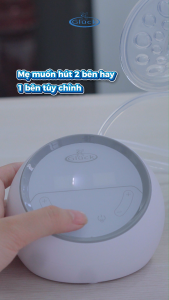 Gluck Dual Electric Breast Pump GP60 with 2000mAh Battery Quiet Operation Double Motor Design for Breastfeeding