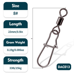 PROBEROS 30 CÁI Khóa Xoay Chịu Lực Cao Cấp Có Bi Đầu Nối Mồi Câu Bền Chắc Móc Câu Cá Giúp Tăng Hiệu Quả Câu Cá Chất Liệu Sắt