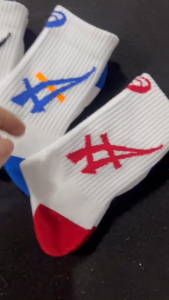 Tất vớ thể thao nam nữ Asic cổ trung lửng dày dặn có đệm bàn xù êm chân thoáng khí không tạo mùi