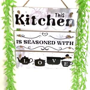 TENNESY Hiasan Dinding Gantungan Tali Pintu Dapur 3 Susun Pajangan Aesthetic Dekorasi Rumah