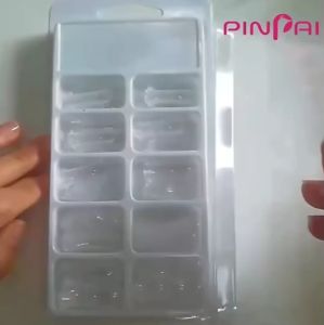 เล็บปลอม PVC สีใสเต็มเล็บ  (100ชิ้น)