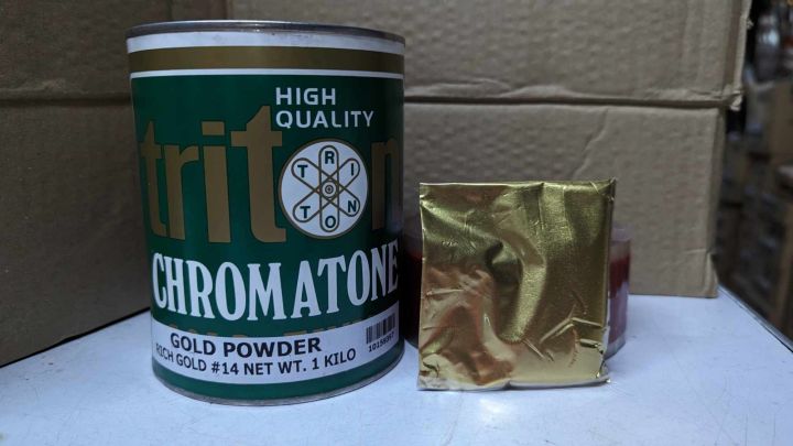 Triton Chromatone RICH GOLD Powder 1 LITER paint | Lazada PH