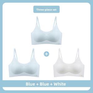Miiow | Lightweight Sports Bra For Teenage Girls Student Underwear Fixed Strap Vest Style No Steel Ring Summer Season Pure Color