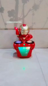 Smile - Mainan Anak Robot DJ IRONMAN - Mainan IRON MAN DJ Dance Robot Ada Lampu Dan Musik