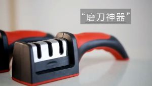 Z-Gadget⚡3 Holes Sharpening Stone Household Kitchen Knife Sharpener Household Kitchen Knives Tools Kitchen Gadget Sharpening pengisar pisau dapur