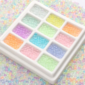 30g 2-3.5mm No Hole Matte Colorful Glass Beads Round Loose Beads For Jewelry Decoration Display DIY Crafts Accessories