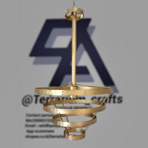 Kerangka lampu gantung kristal size (25 × 50) - dekorasi