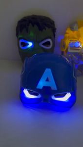 🎭SUPER HERO FACE MASK WITH MUSIC AND LIGHT COSPLAY MASK FUN TO PLAY FOR CHILDREN🎭